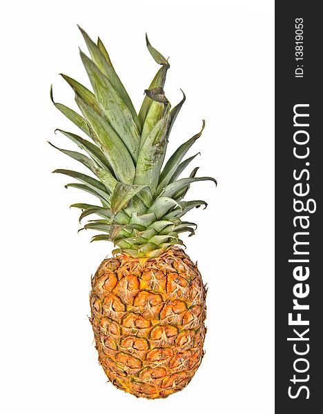 A pineapple on a white background.