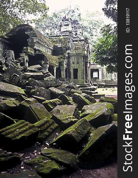 Destroyed Temple, Cambodia