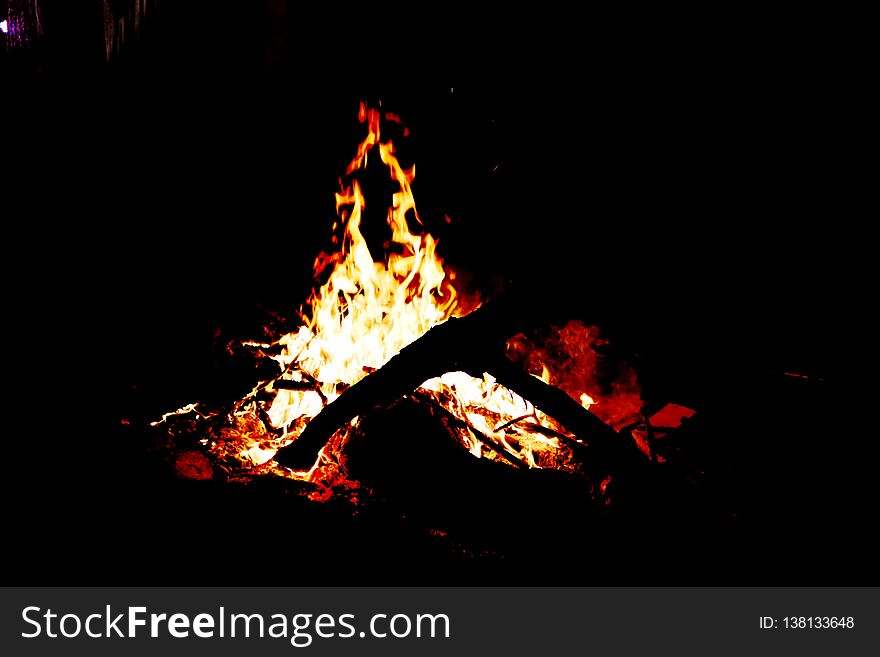 Holy fire flames blessings by Ganesha / Ganpati seen in flames for real