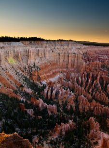 Bryce Canyon Dusk Royalty Free Stock Image Bryce Canyon Dusk Royalty Free Stock Image