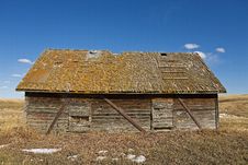 Old Shack In Field Stock Image