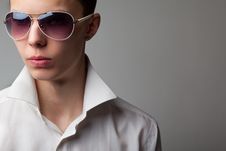 Young Handsome Man In Sunglasses Stock Photography