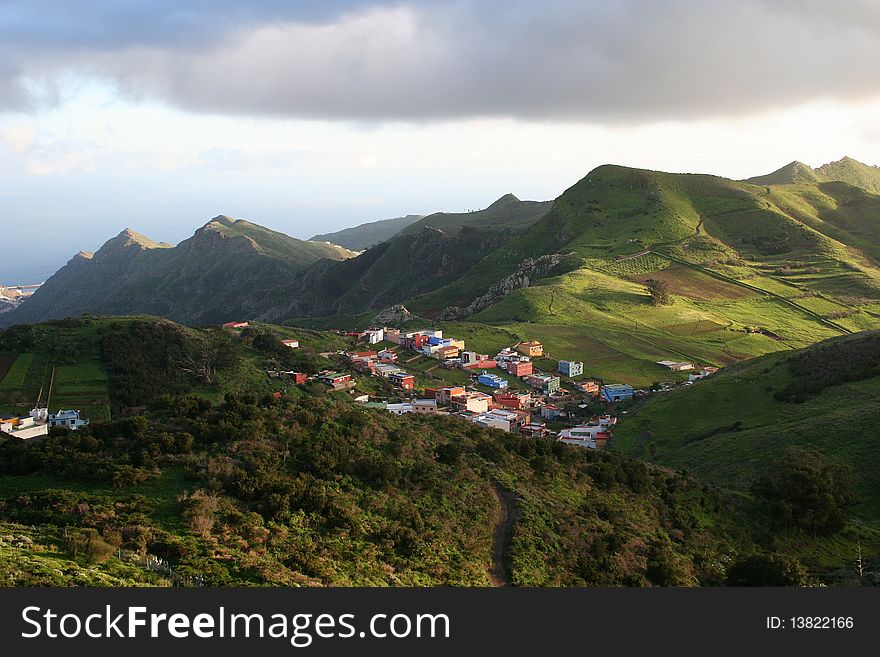 Anaga mountain in Tenerife island, Canary, Spain