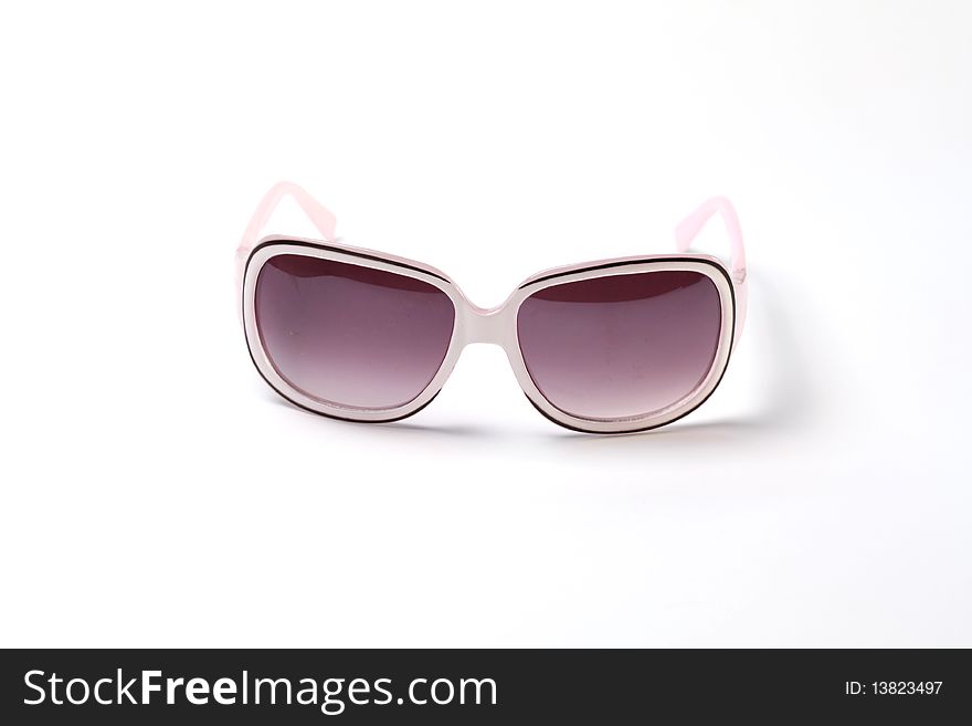 White Sunglasses isolated on a white background
