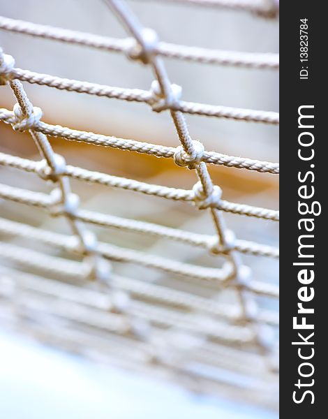 Hammock grid on a blue background