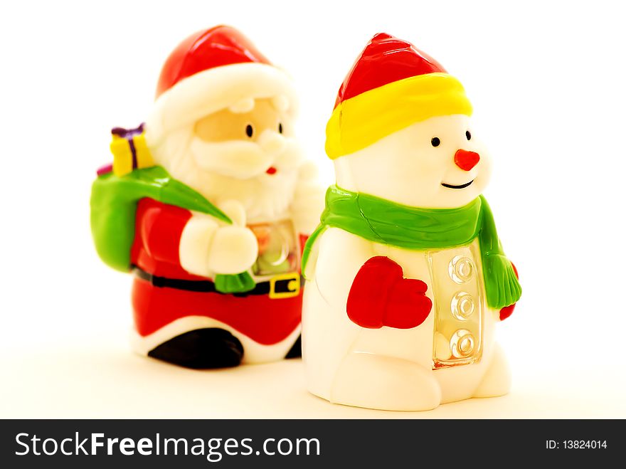 Santa Claus and Snowman