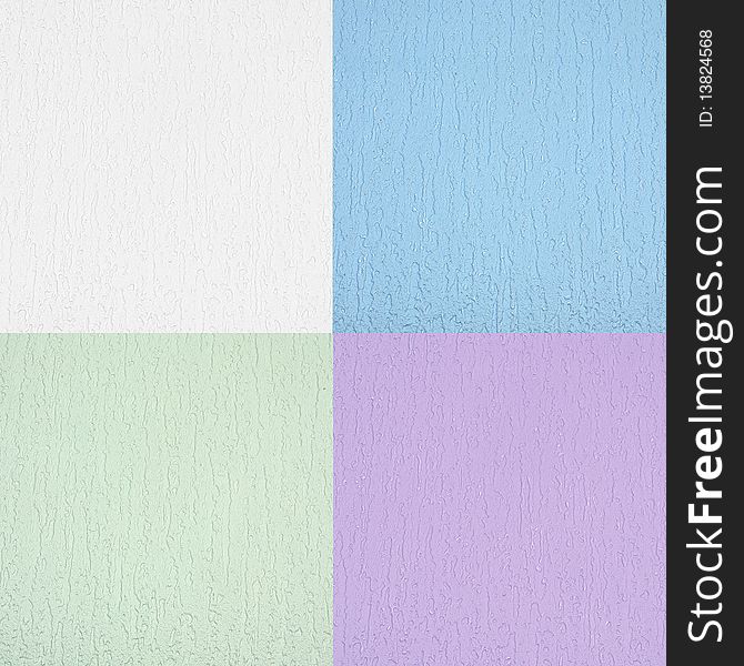 Colorful cloudy grunge wall set