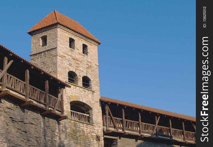 Fortification in medieval Tallinn, capital of Estonia, Baltic Republic