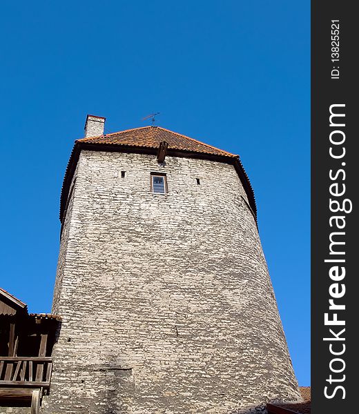 Fortification in medieval Tallinn, capital of Estonia, Baltic Republic