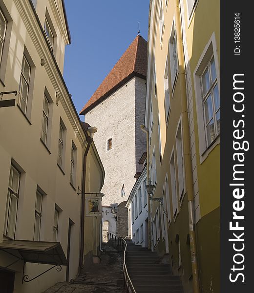 Streets of ancient Tallinn, capital of Estonia, Baltic Republic. Streets of ancient Tallinn, capital of Estonia, Baltic Republic