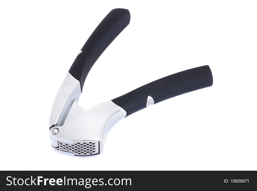 Garlic Press Isolated On White