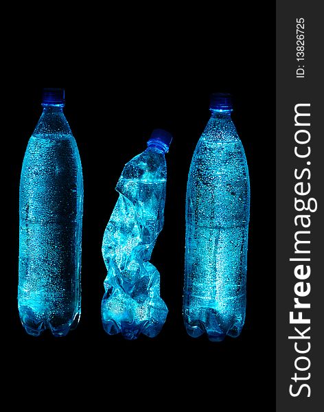 Avant-garde. Bottles With Waters