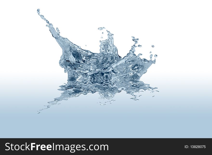 Splashing water abstract background isolated on white with clipping path. Splashing water abstract background isolated on white with clipping path