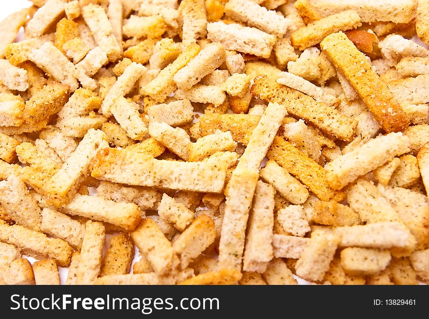 Hill from rusks from bred on white background