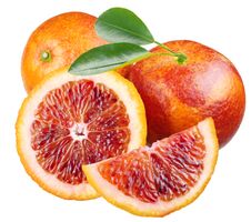 Sicilian Red Oranges With Sections Royalty Free Stock Photos