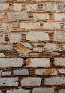The Old Brick Wall - The Original Background Royalty Free Stock Photos The Old Brick Wall - The Original Background Royalty Free Stock Photos