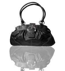 Black Leather Handbag Royalty Free Stock Photography Black Leather Handbag Royalty Free Stock Photography