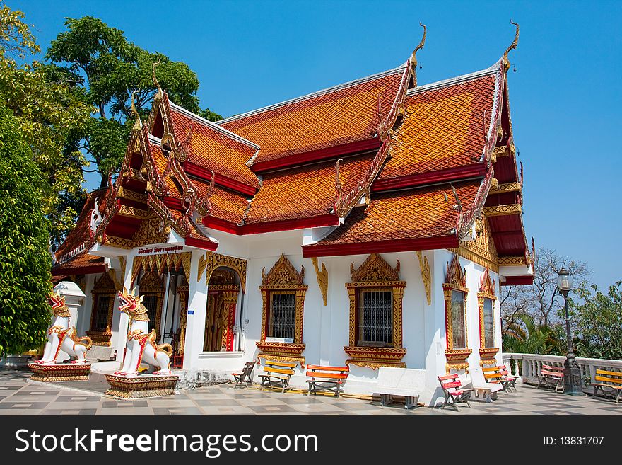 Beautiful buddist temple in Thailand