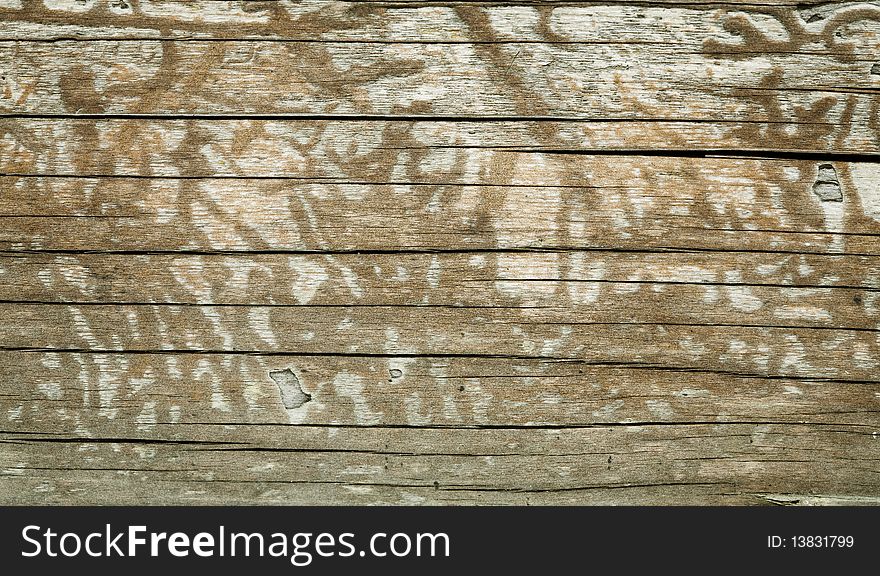 Wooden Background With Paths