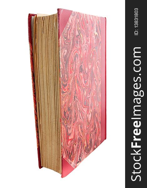 Antique book isolated on white. Antique book isolated on white