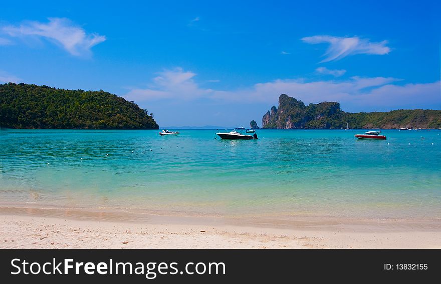 Beach at the sea in Thailand