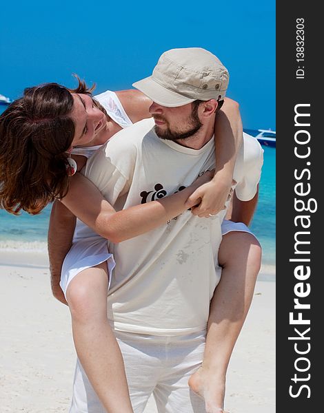 Couple at the sea in Thailand