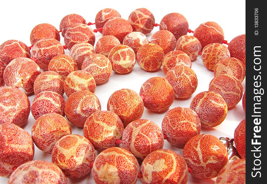 Red Coral Beads