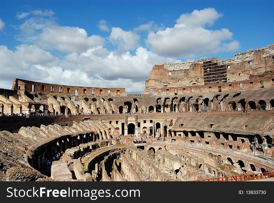 The mighty Colosseum in Rome