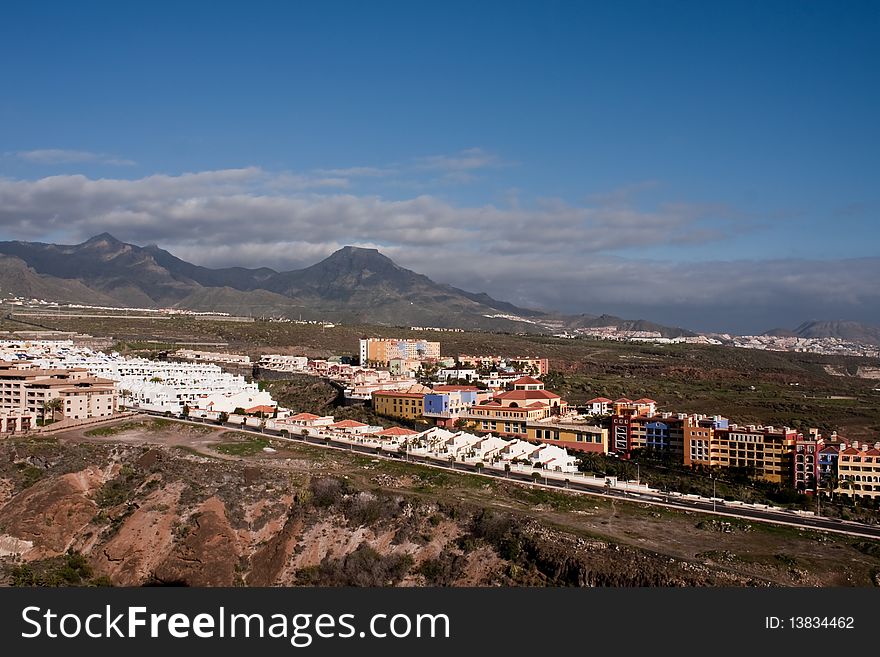 Tenerife volcano in the mid of spring