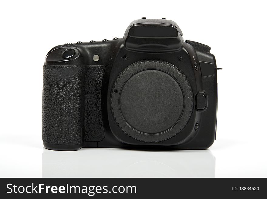 Digital camera isolated on white background