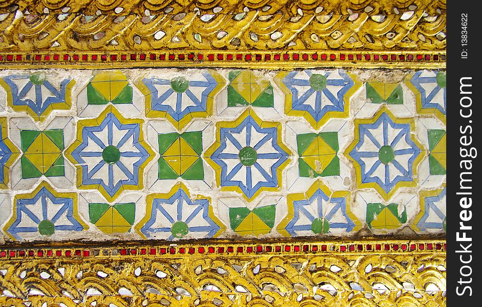 Beautiful thai ornament  -  decoration of Grand palace. Beautiful thai ornament  -  decoration of Grand palace