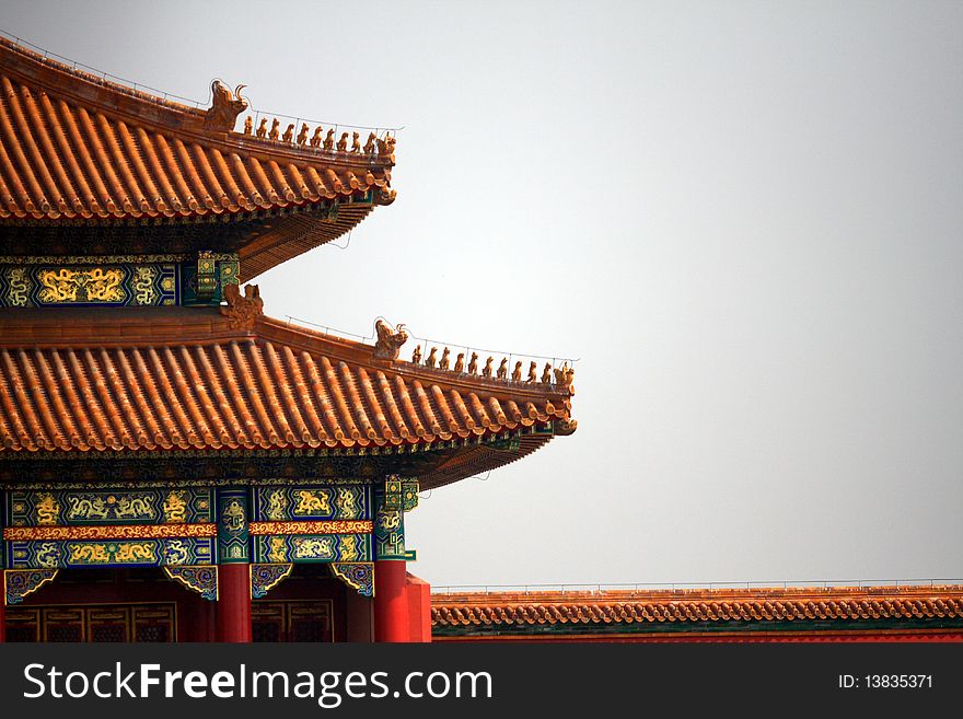 Forbidden City in spring of China