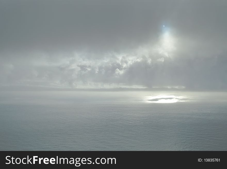 Seascape, atlantic ocean near madeira island