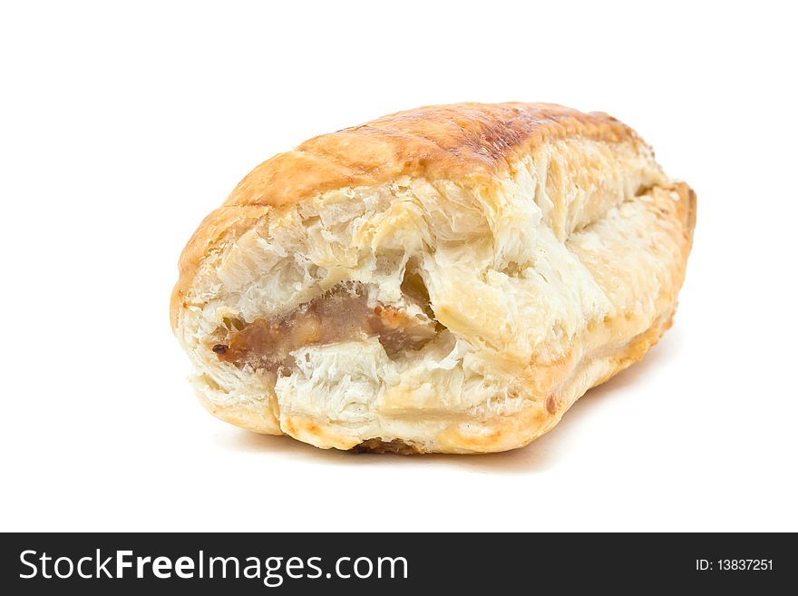 Golden Sausage Roll made from sausage meat and flaky puff pastry.