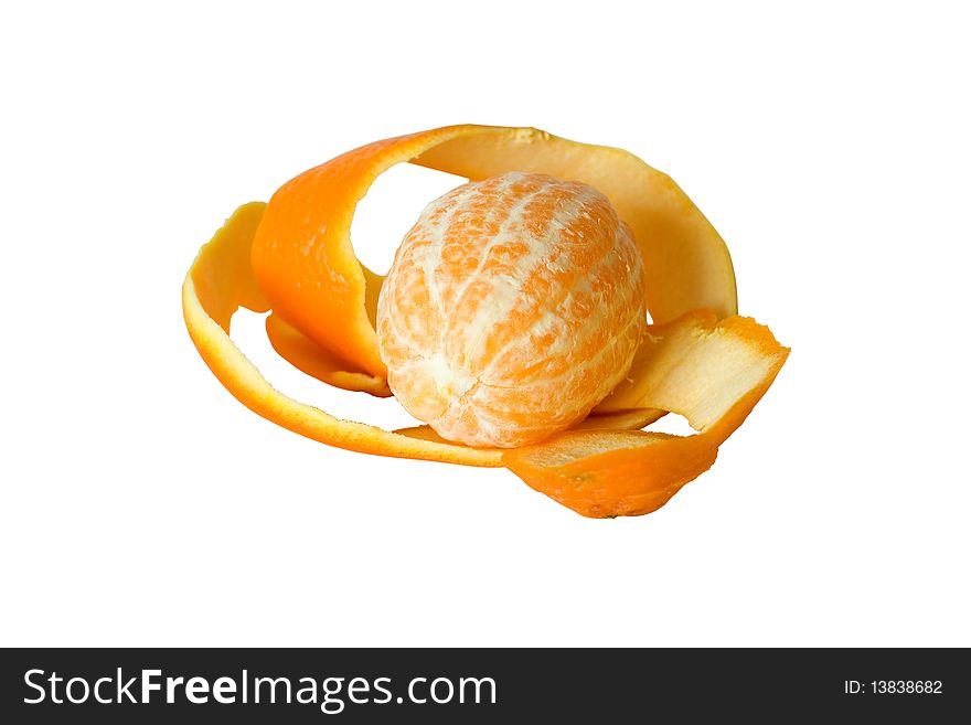 The Cleared Orange On White Background