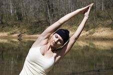 Yoga In The Park Royalty Free Stock Photo