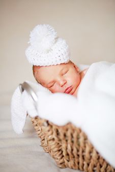 Adorable Newborn Baby Royalty Free Stock Photo