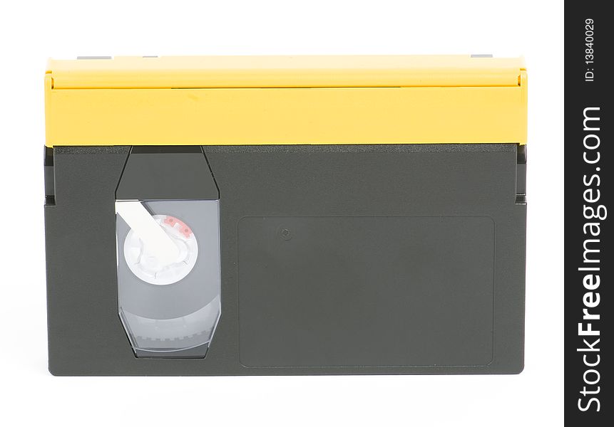 Video tape on white background