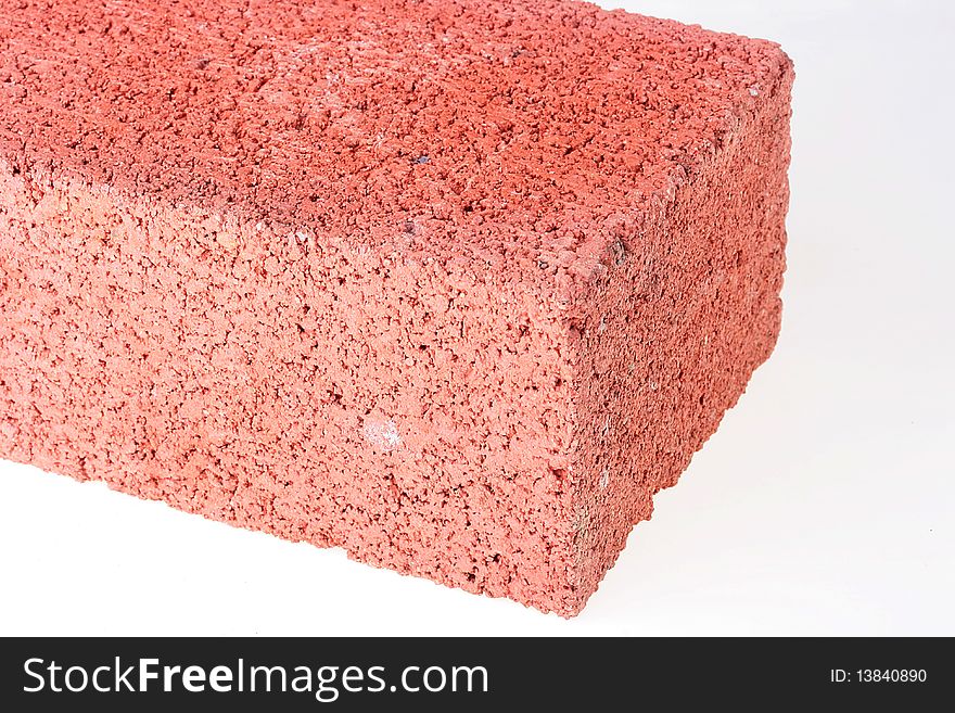 The brick from red clay, is used in building.