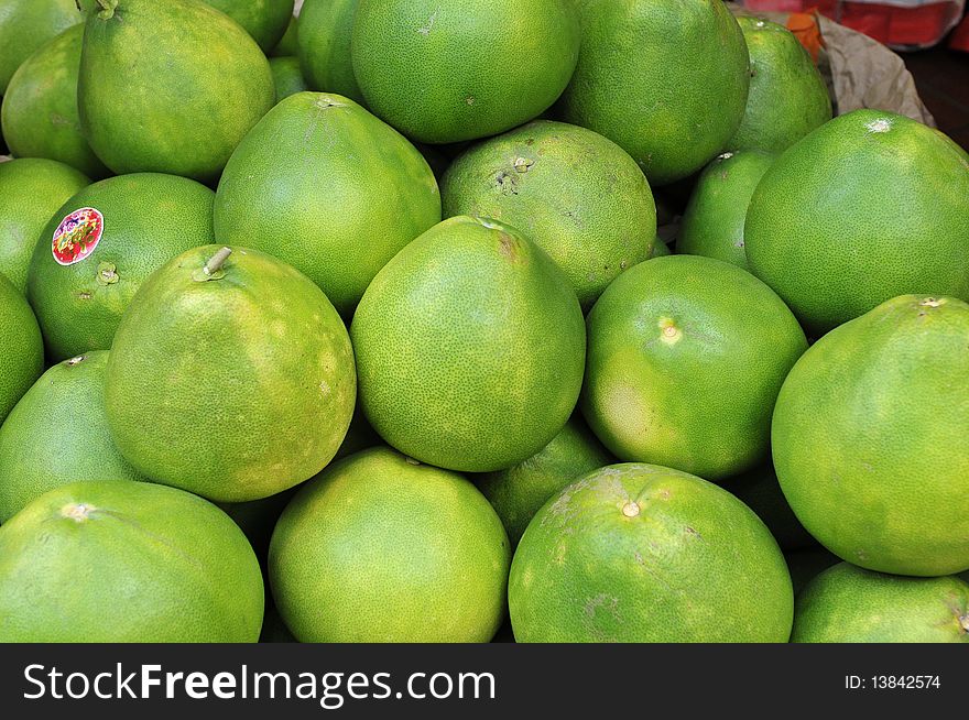 Tropical fruits sell in the markets. Tropical fruits sell in the markets