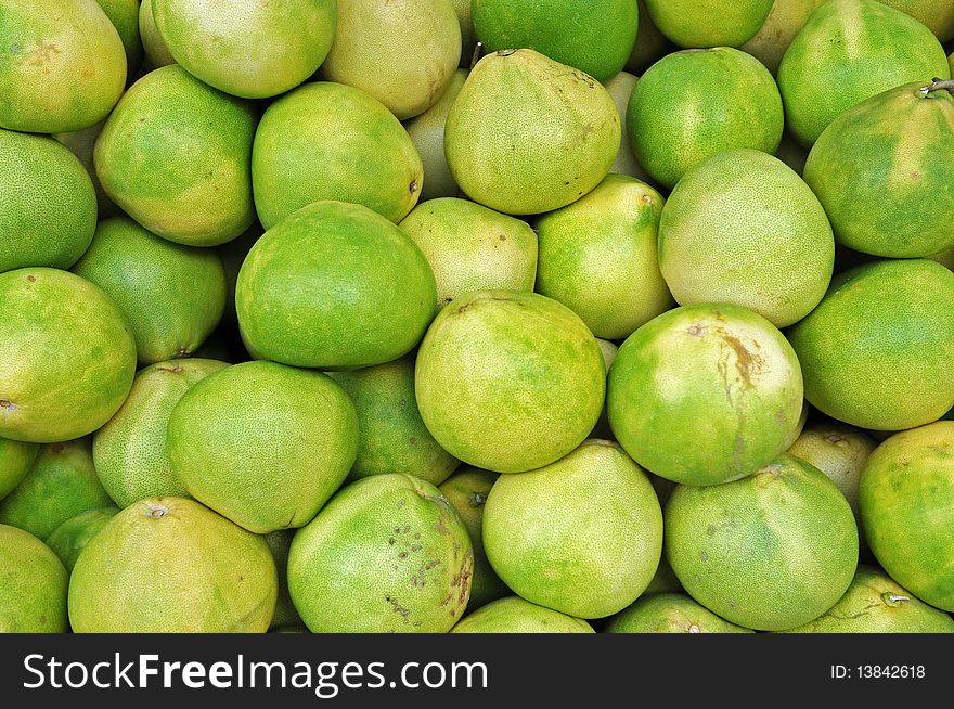 Tropical fruit green thick skin. Tropical fruit green thick skin