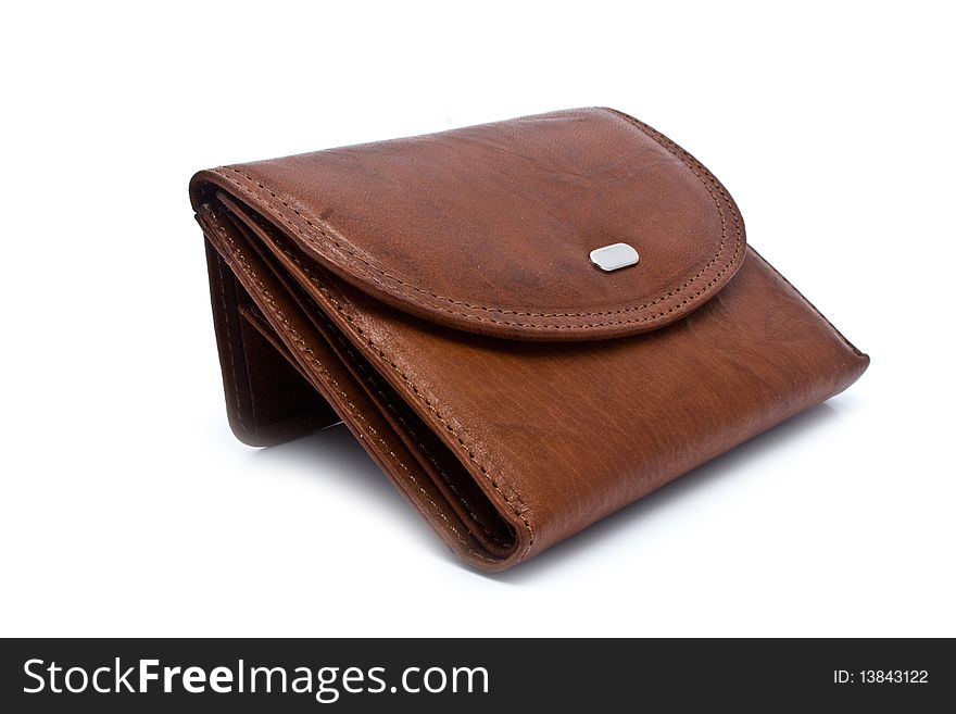 Purse on a white background