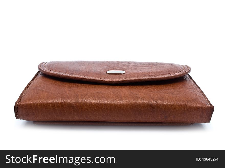 Purse on a white background