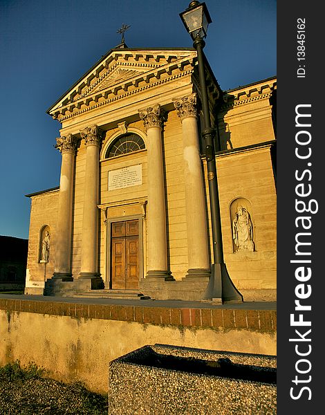 View of Villastellone church - Piedmont (Italy). View of Villastellone church - Piedmont (Italy)