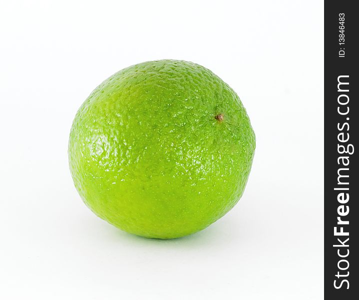 Lime on white background dl your design