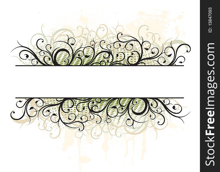 An abstract banner with a stylized background. An abstract banner with a stylized background