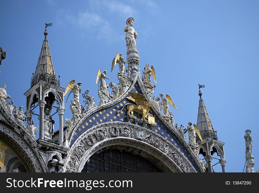 Detail Of St Mark S Basilica, Venice