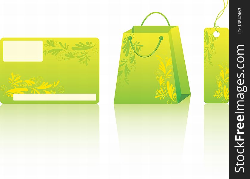 Green shopping set