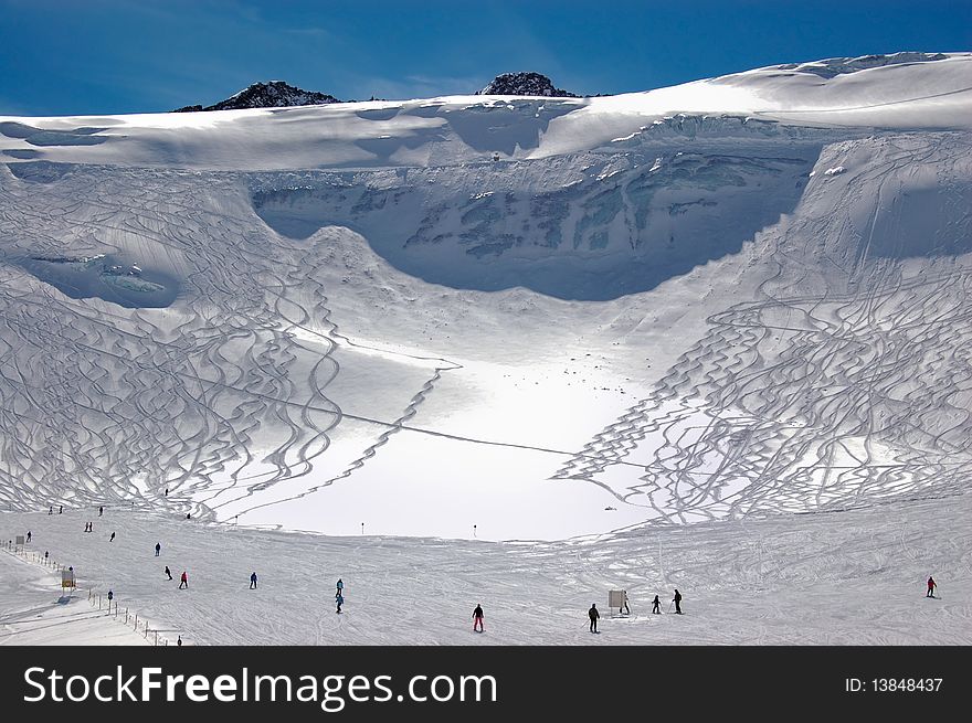 Glacier like wave in Austria Alps. Glacier like wave in Austria Alps