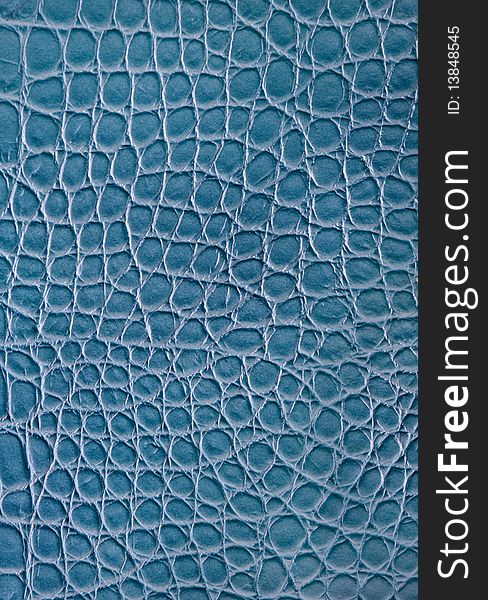 Blue crocodile leather texture